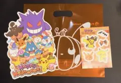 非売品　ポケモンセンター ハロウィン ステッカーシート　シール　ビニール袋