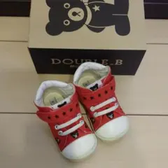 ミキハウス DOUBLE_B 13.5cm スニーカー 赤のサムネイル