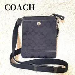 【美品】COACHコーチミニショルダーバッグサコッシュポシェット斜め掛けバッグ