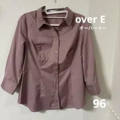 未使用に近い　overE 7分袖ブラウス 96