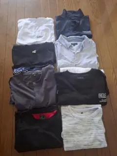 メンズカジュアルTシャツ　ポロシャツ　トレーナー　8点セット