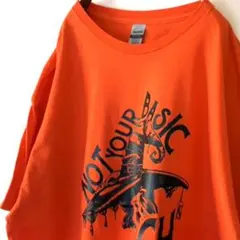 ギルダン ウィッチ NOT YOUR BADIC Tシャツ 2XL オレンジ古着