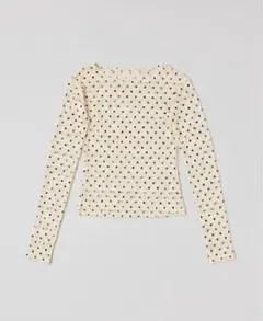 POPPY DOT LACE SEE-THROUGH TOP