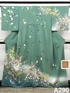美品❇️有名作家 手描友禅黒 黒留袖 比翼仕立て 5つ紋 フルセット