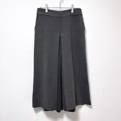 ブージュルード　ワイドパンツ ガウチョ　シンプル　綺麗め　上品　ウエストゴム