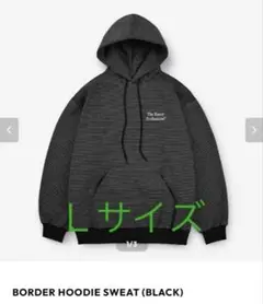 ENNOY BORDER HOODIE SWEAT (BLACK) Lサイズ