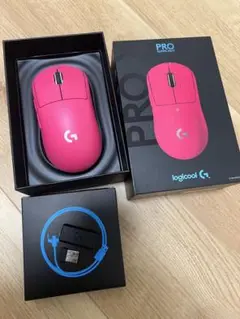 logicool GPRO X SUPERLIGHTマウス ピンク マゼンタ