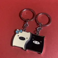 サンエックス　モノクロブー　ペアキーリングのサムネイル