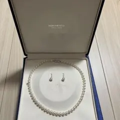 ミキモト【アコヤパール】ネックレス&イヤリングセット✨冠婚葬祭/本