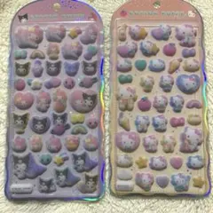 【新品】サンリオ　コットンパフィーシール　マイメロ　クロミ　ハローキティ