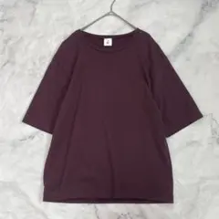 6(ROKU) ロク コットン Tシャツ 半袖 ボルドー 日本製 F ワイドのサムネイル