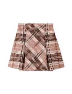 【タグ付き】 SNIDEL ロービングチェックミニスカート PNK 0号