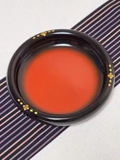 漆器 菓子器 溜塗 金蒔絵 縁金彩 天然木