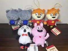 ラウンドワン限定 スタジオUG ミニマスコット ぬいぐるみ 6個セット