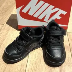 【美品】NIKE スニーカー　コートボローLOW リクラフブラック　13cm