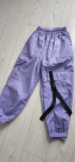 Liliantang キッズ カーゴパンツ パープルのサムネイル