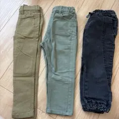 100cm キッズ ロングパンツ 3点セット 男の子 長ズボン