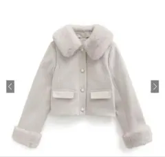 GRL ショート丈ファーコート