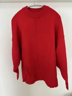 ZARA オーバーサイズ レッドニット