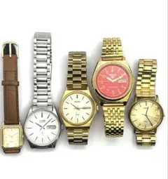 獅*恩様 【ジャンク】SEIKOセイコー　腕時計5個セットまとめ売り