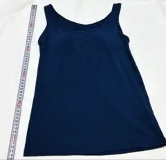 ユニクロ　UNIQLO エアリズム　ネイビー カップ付きタンクトップ M