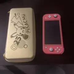 Nintendo Switch Lite ピンク ピカチュウケース付き