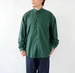 【新品】Gymphlex ナイロンタフタ ボタンダウン ロングスリーブシャツ