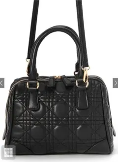 GRL 2Wayキルティングボストンバッグ ブラック