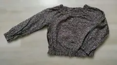 【美品】コムサフィユ　花柄長袖ブラウス 120　女の子　秋冬