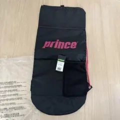 prince ラケットサック　黒 ピンク