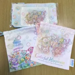 さ*ん様 ディズニーリゾート　ダッフィーフレンズ　カラフルハピネス　セット