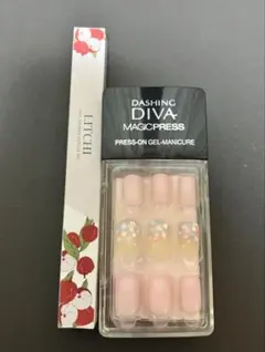 DASHING DIVA ネイルチップ LITCHIキューティクルオイル 2点