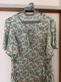 花柄 半袖 チュニック　美品