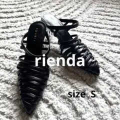[美品] rienda リエンダ ブラック 編み込み ミュールのサムネイル