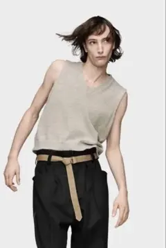 Maison margiela ニットベスト　アイスブルー　25ss 四つタグのサムネイル