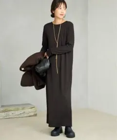 Plage／Rib ロングスリーブ ワンピース