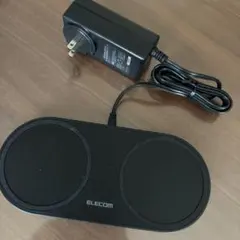 ELECOM Qi規格対応ワイヤレス充電器(10W/5W　×２台)