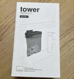tower マグネット蓋付きポリ袋ホルダー　ホワイトのサムネイル