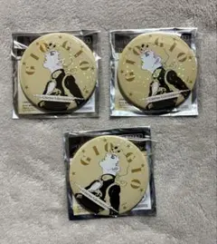 ジョジョの奇妙な冒険　公式ショップ　ホログラム 缶バッジ　ジョルノ　3点セット