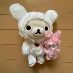 希少 コリラックマ キャット ぬいぐるみ ピンク リラックマクマ フード