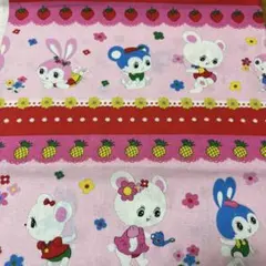 レトロアニマル生地　ハニーチューン生地