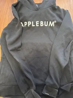 APPLEBUM 黒 フード付きパーカー サイズM
