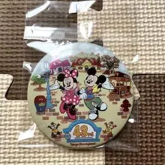 ディズニーランド43周年　ミッキー ミニー缶バッジ