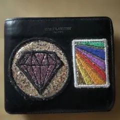 SAINT LAURENT 二つ折り財布 ワッペン装飾のサムネイル