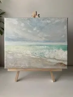 海の絵。絵画。原画。手描き。風景画。 - メルカリ