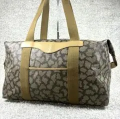美品 YSL イヴサンローラン Y2K ジラフ柄 ボストンバッグ 大容量 39Lのサムネイル