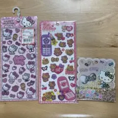 正規品　新品　サンリオ　ハローキティ　立体シール　平成はっぴーフォン　おはじき