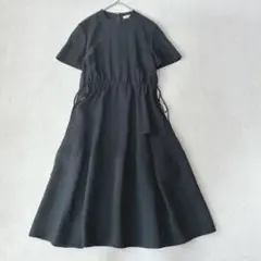 週末価格　極美品　アディアム　ブラックニットロングワンピース ニットワンピース レディース ロングワンピース ニット セーター