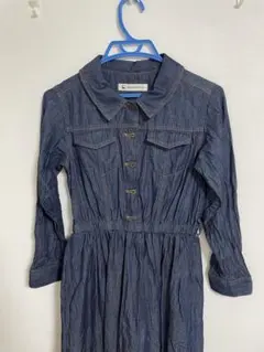 STRAWBERRY-FIELDS デニムシャツワンピース