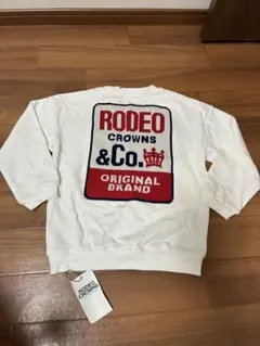 【新品タグ付き・※訳あり】RODEO CROWNS ジャガードパッチ トレーナー